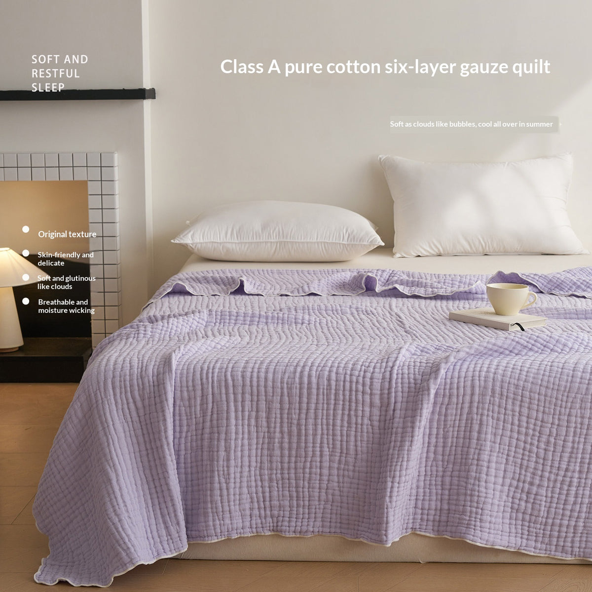 Six-Layer Cotton Gauze Blanket