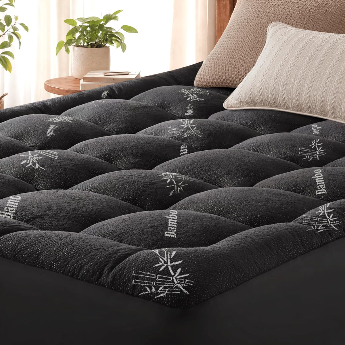 Bamboo Viscose Cooling Mattress Topper — Queen
