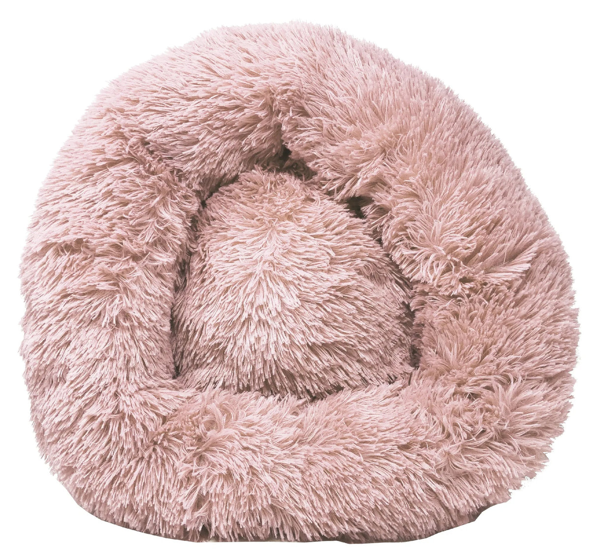 Premium Plush Round Dog Bed, Soft Cozy Pet Bed With Raised Edge