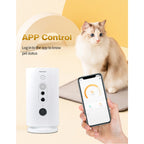 Smart WiFi Automatic Pet Feeder With 270 Rotating Camera