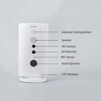 Smart WiFi Automatic Pet Feeder With 270 Rotating Camera