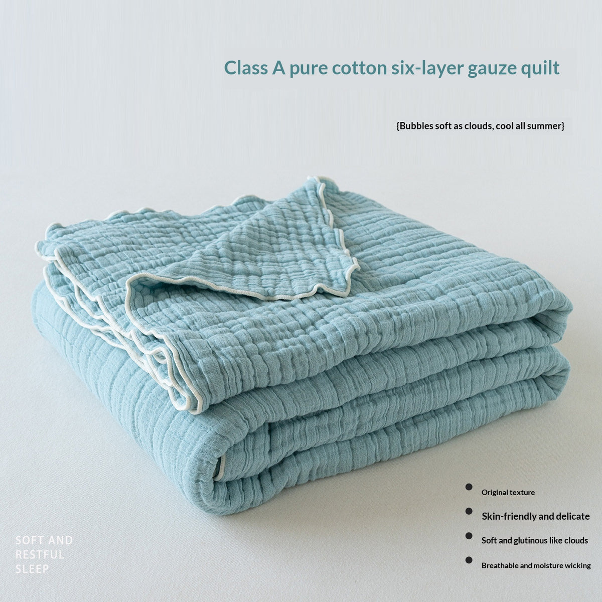 Six-Layer Cotton Gauze Blanket