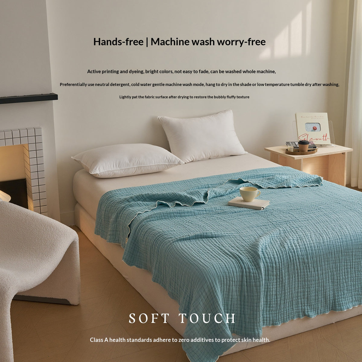 Six-Layer Cotton Gauze Blanket