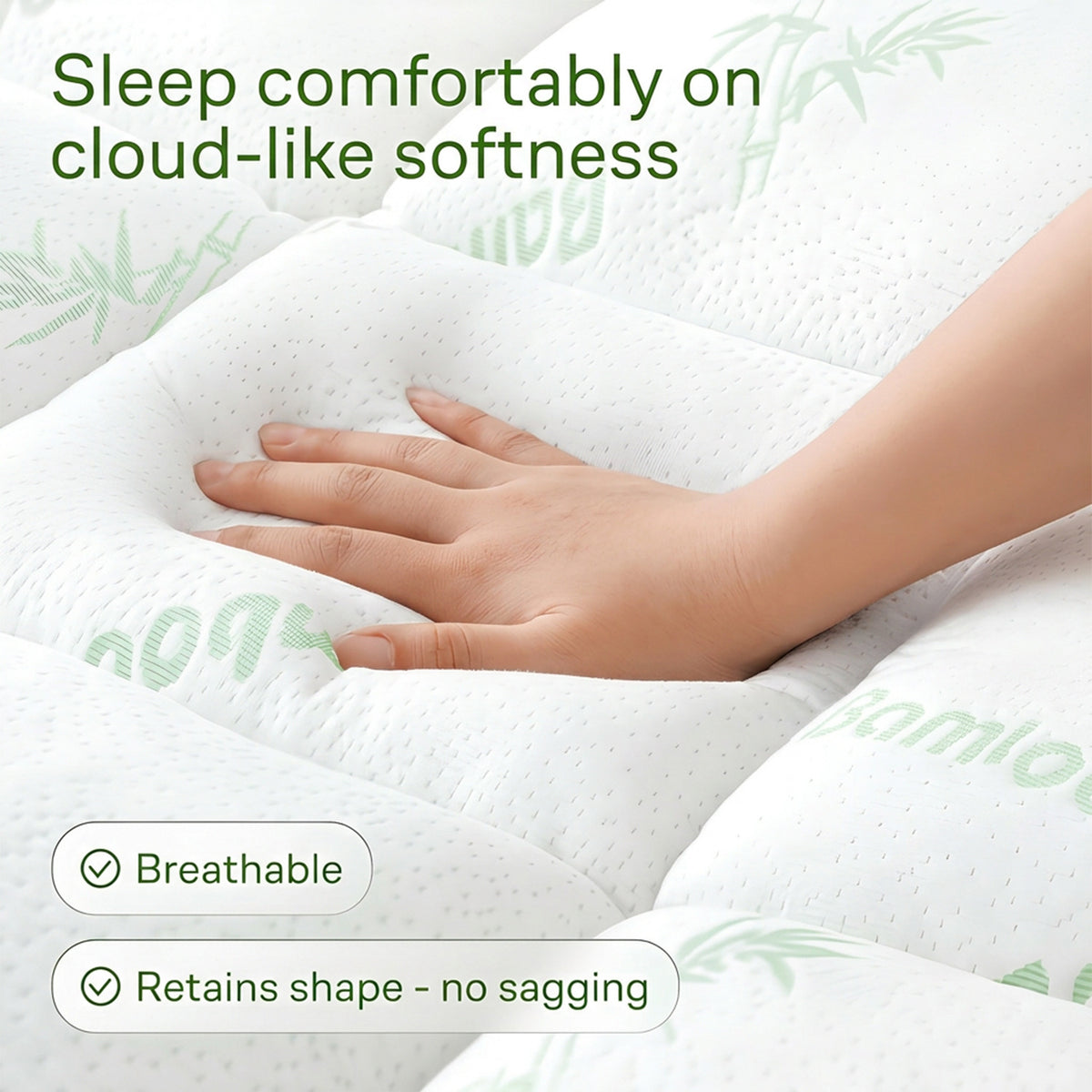 Bamboo Fibre Cooling Mattress Pad