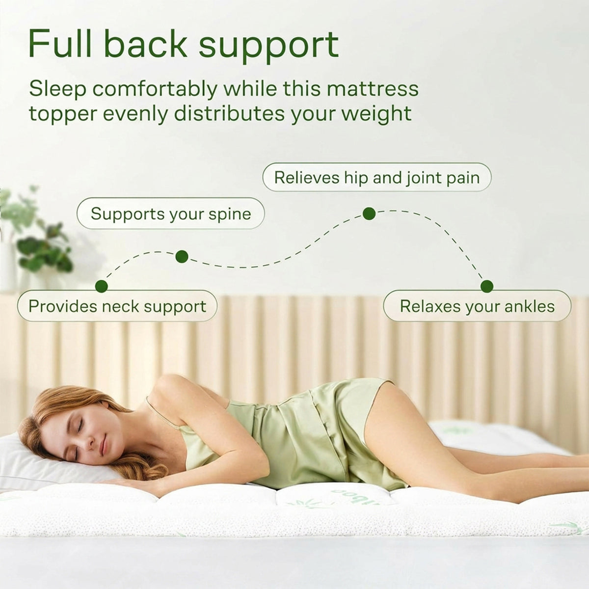 Bamboo Fibre Cooling Mattress Pad
